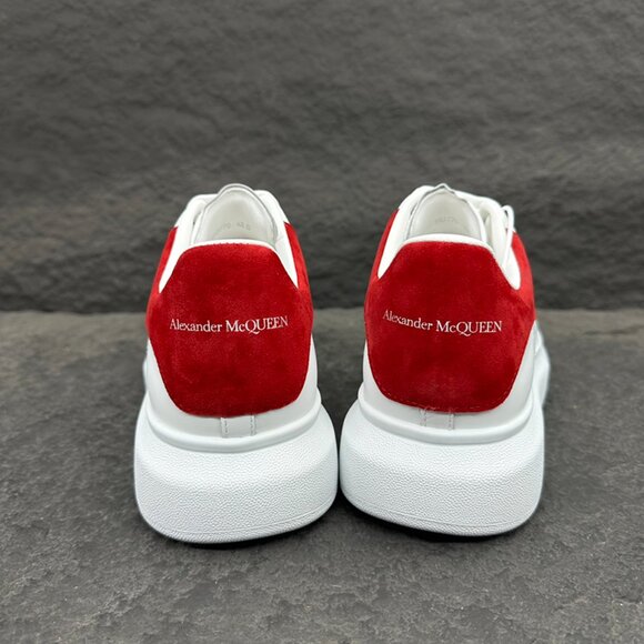 Alexander McQueen Women's White &Red Sneakers - Picture 8 of 9
